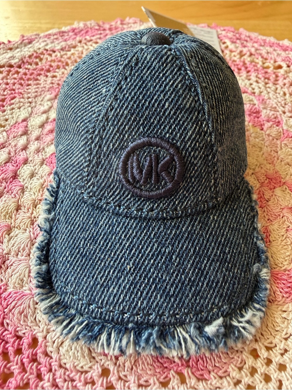 🧢 ⚾️🧢 MICHAEL KORS DENIM BASEBALL HAT BAG CHARM  🧢 ⚾️🧢 NWT 🧢⚾️🧢